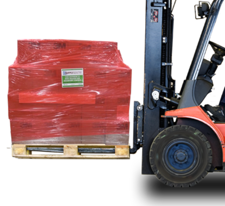 Supply Sentry Flexo Supplies on Forklift